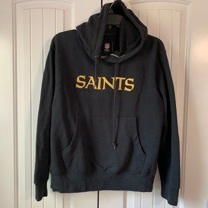 Saints NFL Pro Black Gold Fleur de Lis Hoodie